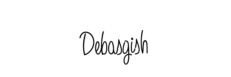 Make a beautiful signature design for name Debasgish. With this signature (Angelique-Rose-font-FFP) style, you can create a handwritten signature for free. Debasgish signature style 5 images and pictures png