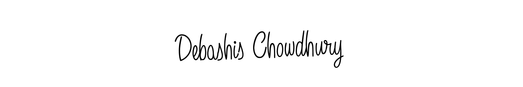 Make a beautiful signature design for name Debashis Chowdhury. With this signature (Angelique-Rose-font-FFP) style, you can create a handwritten signature for free. Debashis Chowdhury signature style 5 images and pictures png