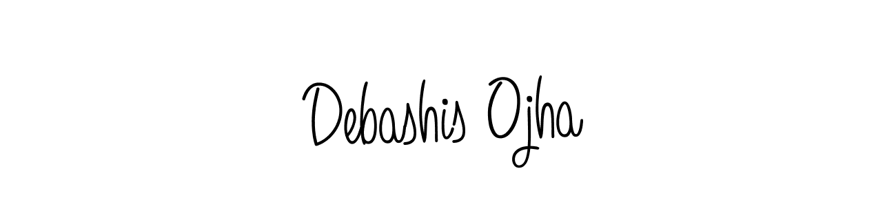 How to make Debashis Ojha signature? Angelique-Rose-font-FFP is a professional autograph style. Create handwritten signature for Debashis Ojha name. Debashis Ojha signature style 5 images and pictures png