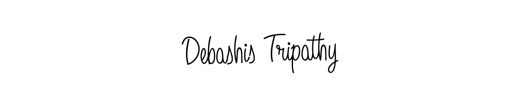 Use a signature maker to create a handwritten signature online. With this signature software, you can design (Angelique-Rose-font-FFP) your own signature for name Debashis Tripathy. Debashis Tripathy signature style 5 images and pictures png