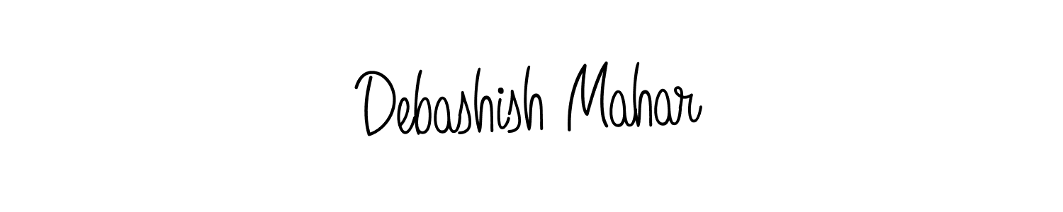 Debashish Mahar stylish signature style. Best Handwritten Sign (Angelique-Rose-font-FFP) for my name. Handwritten Signature Collection Ideas for my name Debashish Mahar. Debashish Mahar signature style 5 images and pictures png