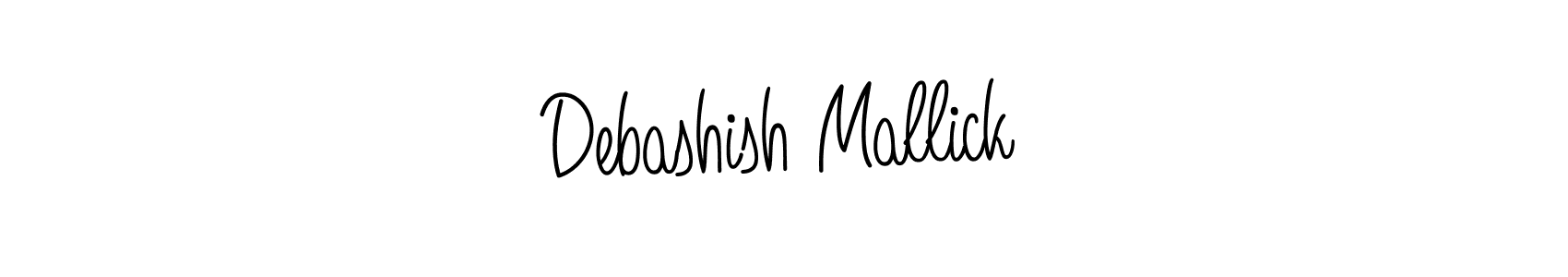 How to make Debashish Mallick name signature. Use Angelique-Rose-font-FFP style for creating short signs online. This is the latest handwritten sign. Debashish Mallick signature style 5 images and pictures png