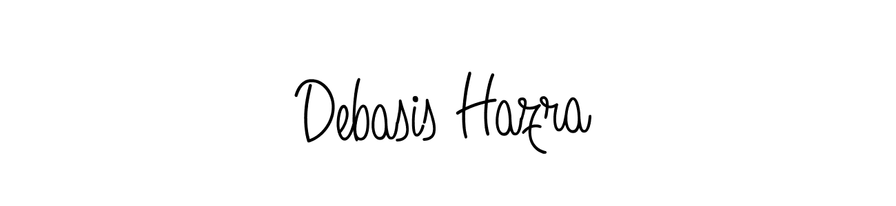 The best way (Angelique-Rose-font-FFP) to make a short signature is to pick only two or three words in your name. The name Debasis Hazra include a total of six letters. For converting this name. Debasis Hazra signature style 5 images and pictures png