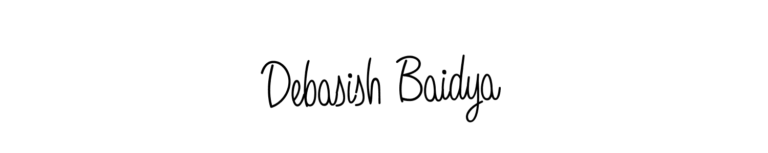Make a beautiful signature design for name Debasish Baidya. With this signature (Angelique-Rose-font-FFP) style, you can create a handwritten signature for free. Debasish Baidya signature style 5 images and pictures png
