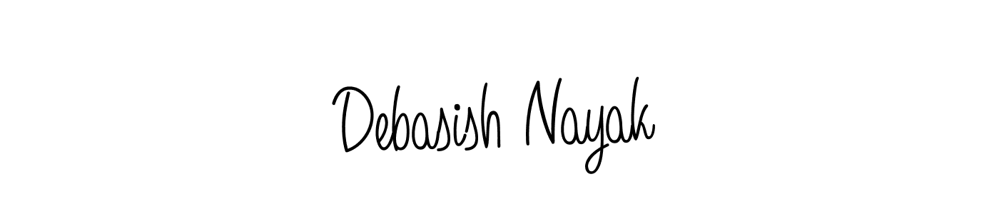 Design your own signature with our free online signature maker. With this signature software, you can create a handwritten (Angelique-Rose-font-FFP) signature for name Debasish Nayak. Debasish Nayak signature style 5 images and pictures png