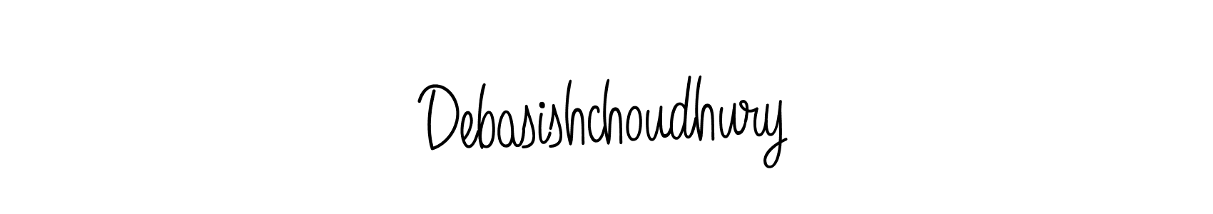 How to make Debasishchoudhury name signature. Use Angelique-Rose-font-FFP style for creating short signs online. This is the latest handwritten sign. Debasishchoudhury signature style 5 images and pictures png