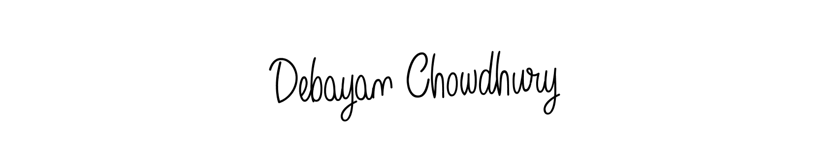 Debayan Chowdhury stylish signature style. Best Handwritten Sign (Angelique-Rose-font-FFP) for my name. Handwritten Signature Collection Ideas for my name Debayan Chowdhury. Debayan Chowdhury signature style 5 images and pictures png