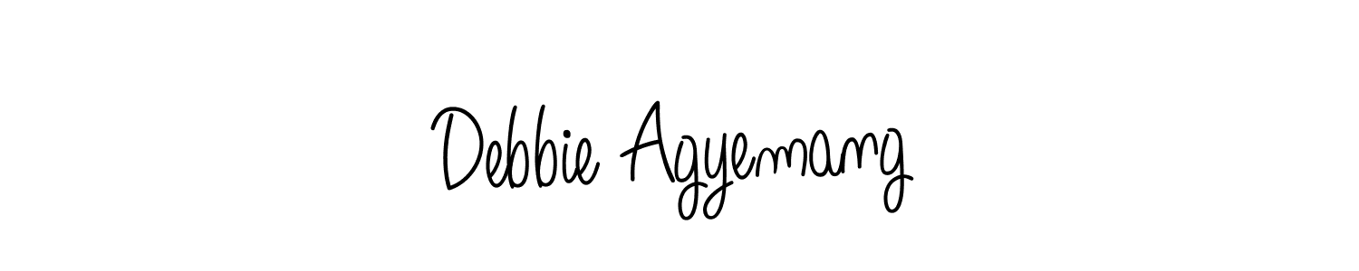 Debbie Agyemang stylish signature style. Best Handwritten Sign (Angelique-Rose-font-FFP) for my name. Handwritten Signature Collection Ideas for my name Debbie Agyemang. Debbie Agyemang signature style 5 images and pictures png