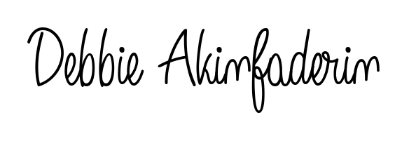 Make a beautiful signature design for name Debbie Akinfaderin. With this signature (Angelique-Rose-font-FFP) style, you can create a handwritten signature for free. Debbie Akinfaderin signature style 5 images and pictures png