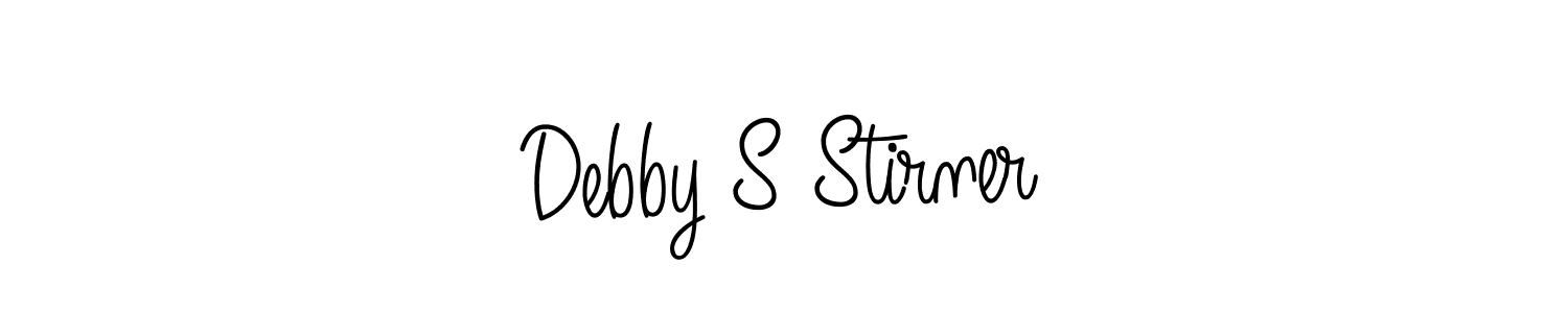 Create a beautiful signature design for name Debby S Stirner. With this signature (Angelique-Rose-font-FFP) fonts, you can make a handwritten signature for free. Debby S Stirner signature style 5 images and pictures png