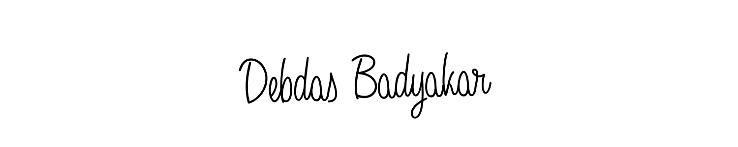 You should practise on your own different ways (Angelique-Rose-font-FFP) to write your name (Debdas Badyakar) in signature. don't let someone else do it for you. Debdas Badyakar signature style 5 images and pictures png