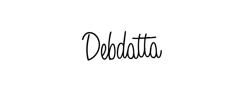 You should practise on your own different ways (Angelique-Rose-font-FFP) to write your name (Debdatta) in signature. don't let someone else do it for you. Debdatta signature style 5 images and pictures png