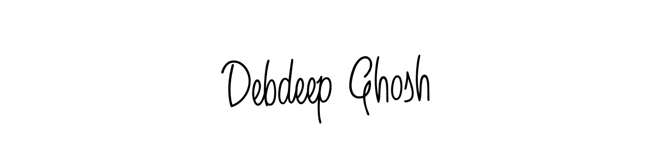 The best way (Angelique-Rose-font-FFP) to make a short signature is to pick only two or three words in your name. The name Debdeep Ghosh include a total of six letters. For converting this name. Debdeep Ghosh signature style 5 images and pictures png