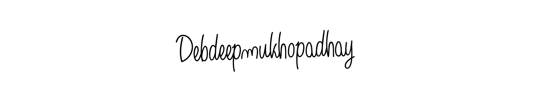 Make a beautiful signature design for name Debdeepmukhopadhay. With this signature (Angelique-Rose-font-FFP) style, you can create a handwritten signature for free. Debdeepmukhopadhay signature style 5 images and pictures png