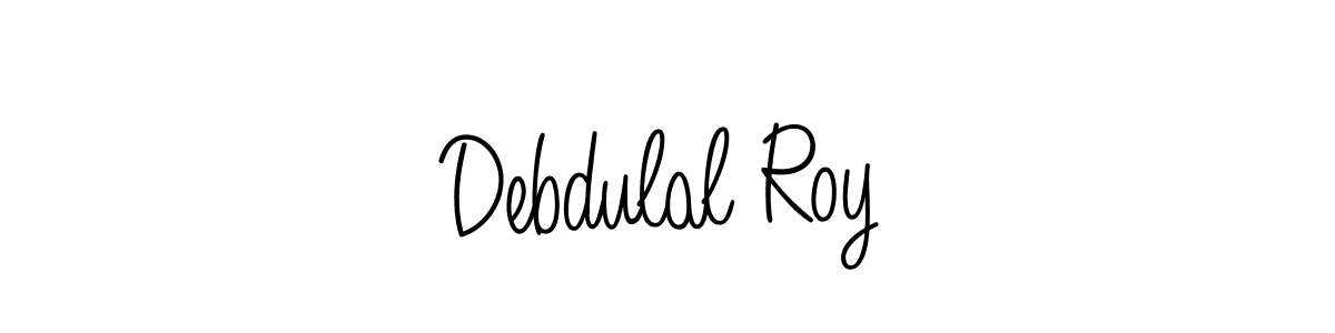 The best way (Angelique-Rose-font-FFP) to make a short signature is to pick only two or three words in your name. The name Debdulal Roy include a total of six letters. For converting this name. Debdulal Roy signature style 5 images and pictures png