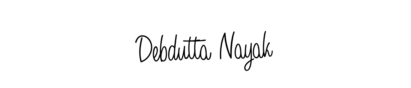 Use a signature maker to create a handwritten signature online. With this signature software, you can design (Angelique-Rose-font-FFP) your own signature for name Debdutta Nayak. Debdutta Nayak signature style 5 images and pictures png