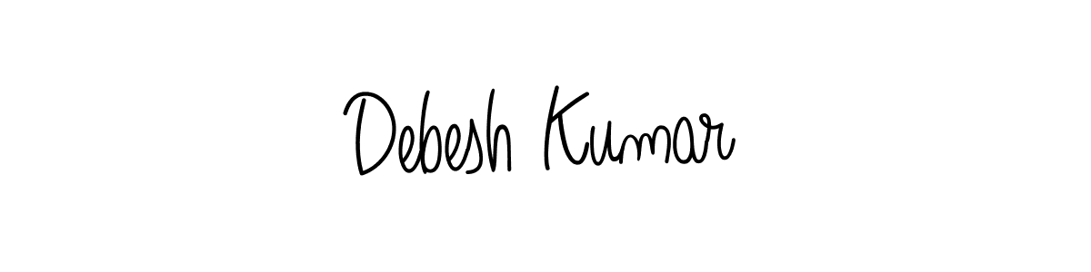 How to make Debesh Kumar signature? Angelique-Rose-font-FFP is a professional autograph style. Create handwritten signature for Debesh Kumar name. Debesh Kumar signature style 5 images and pictures png