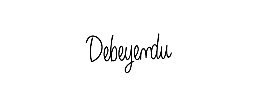 The best way (Angelique-Rose-font-FFP) to make a short signature is to pick only two or three words in your name. The name Debeyendu include a total of six letters. For converting this name. Debeyendu signature style 5 images and pictures png