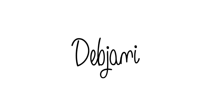 Create a beautiful signature design for name Debjani. With this signature (Angelique-Rose-font-FFP) fonts, you can make a handwritten signature for free. Debjani signature style 5 images and pictures png