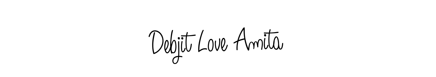 Design your own signature with our free online signature maker. With this signature software, you can create a handwritten (Angelique-Rose-font-FFP) signature for name Debjit Love Amita. Debjit Love Amita signature style 5 images and pictures png