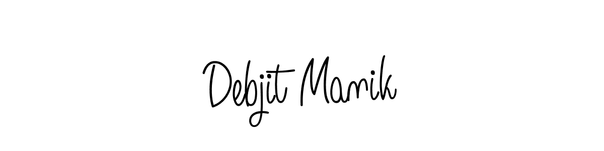 How to make Debjit Manik signature? Angelique-Rose-font-FFP is a professional autograph style. Create handwritten signature for Debjit Manik name. Debjit Manik signature style 5 images and pictures png