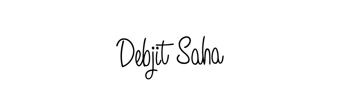 Use a signature maker to create a handwritten signature online. With this signature software, you can design (Angelique-Rose-font-FFP) your own signature for name Debjit Saha. Debjit Saha signature style 5 images and pictures png