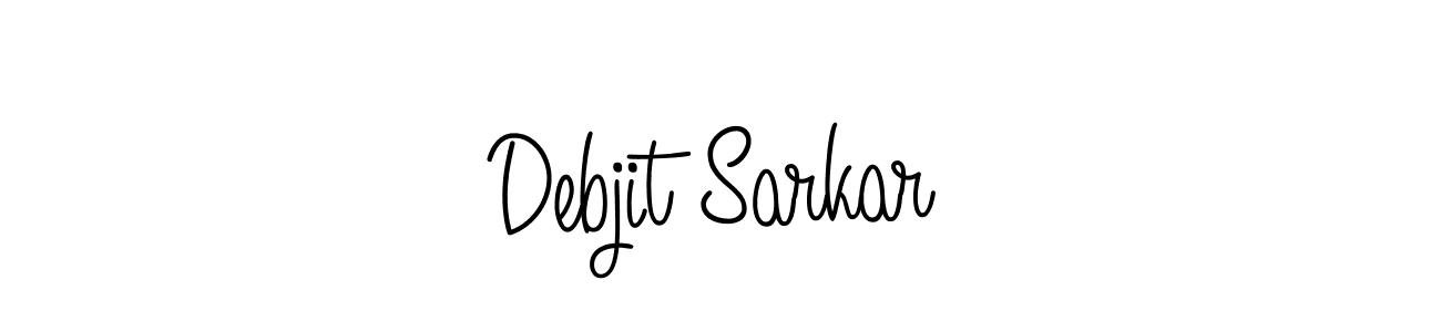 Create a beautiful signature design for name Debjit Sarkar. With this signature (Angelique-Rose-font-FFP) fonts, you can make a handwritten signature for free. Debjit Sarkar signature style 5 images and pictures png