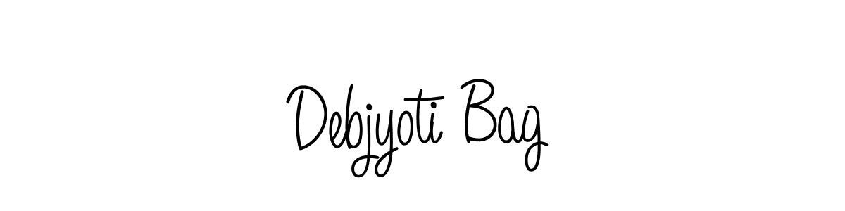 How to make Debjyoti Bag name signature. Use Angelique-Rose-font-FFP style for creating short signs online. This is the latest handwritten sign. Debjyoti Bag signature style 5 images and pictures png