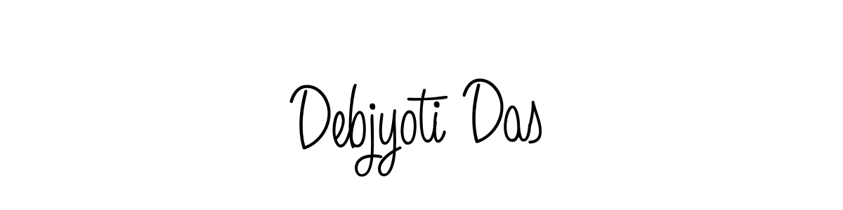 The best way (Angelique-Rose-font-FFP) to make a short signature is to pick only two or three words in your name. The name Debjyoti Das include a total of six letters. For converting this name. Debjyoti Das signature style 5 images and pictures png