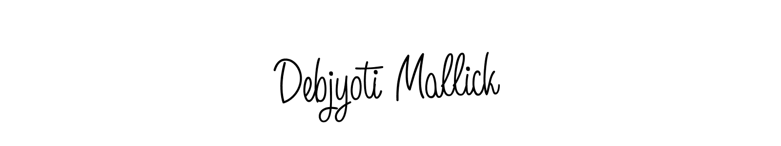 Create a beautiful signature design for name Debjyoti Mallick. With this signature (Angelique-Rose-font-FFP) fonts, you can make a handwritten signature for free. Debjyoti Mallick signature style 5 images and pictures png