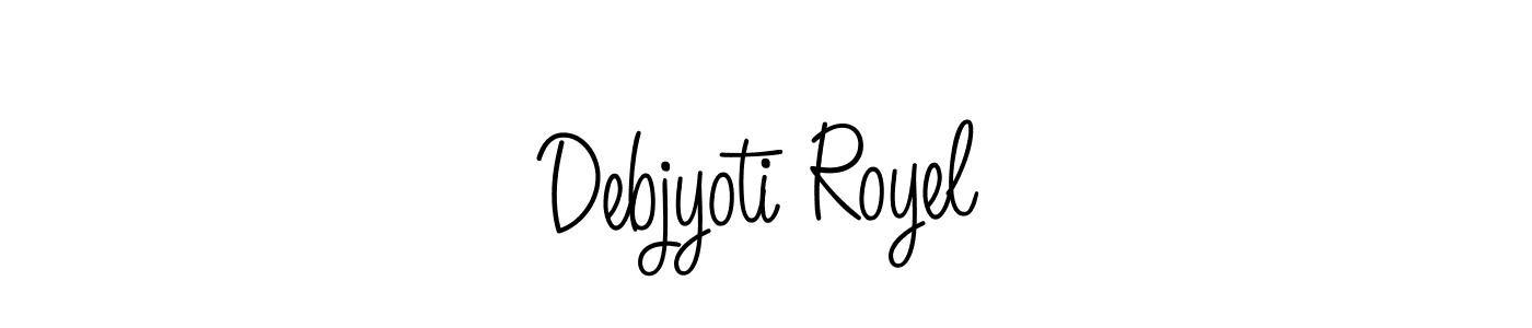 How to Draw Debjyoti Royel signature style? Angelique-Rose-font-FFP is a latest design signature styles for name Debjyoti Royel. Debjyoti Royel signature style 5 images and pictures png