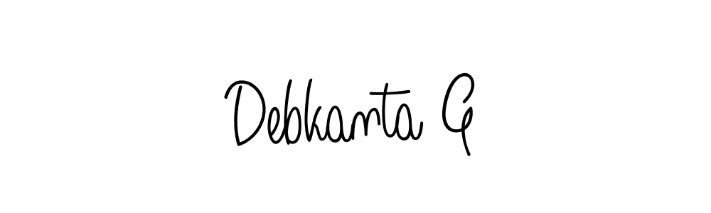 Also You can easily find your signature by using the search form. We will create Debkanta G name handwritten signature images for you free of cost using Angelique-Rose-font-FFP sign style. Debkanta G signature style 5 images and pictures png