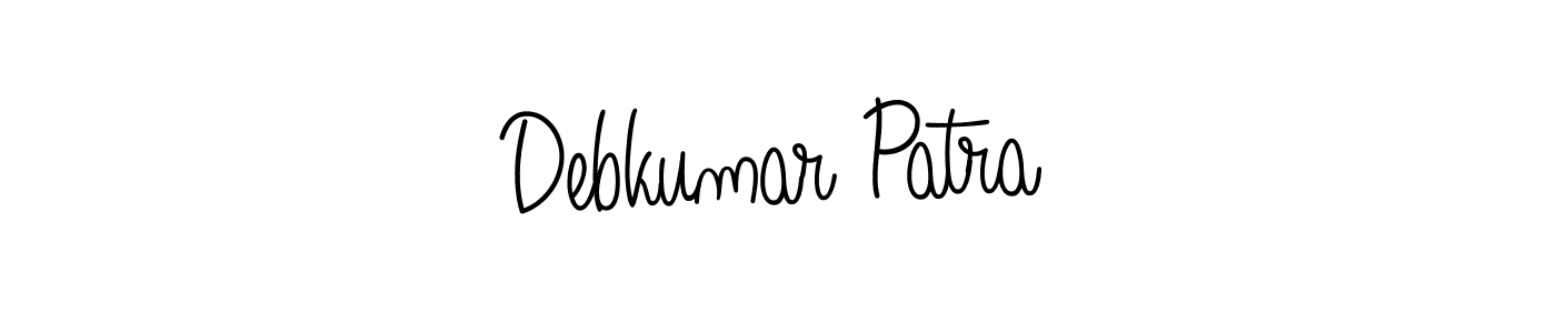 Debkumar Patra stylish signature style. Best Handwritten Sign (Angelique-Rose-font-FFP) for my name. Handwritten Signature Collection Ideas for my name Debkumar Patra. Debkumar Patra signature style 5 images and pictures png