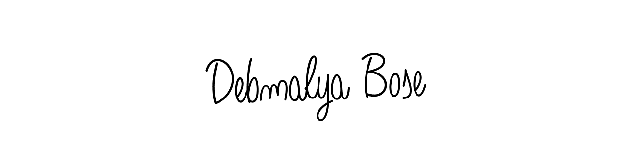 Design your own signature with our free online signature maker. With this signature software, you can create a handwritten (Angelique-Rose-font-FFP) signature for name Debmalya Bose. Debmalya Bose signature style 5 images and pictures png
