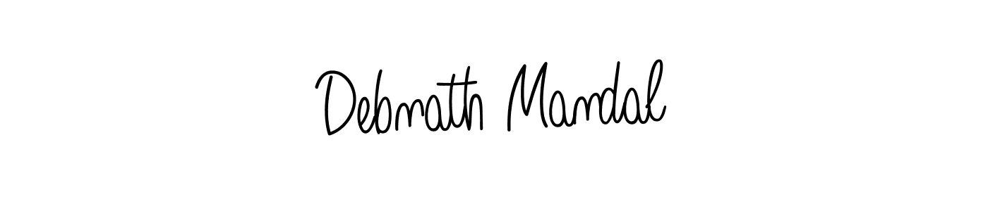 Design your own signature with our free online signature maker. With this signature software, you can create a handwritten (Angelique-Rose-font-FFP) signature for name Debnath Mandal. Debnath Mandal signature style 5 images and pictures png