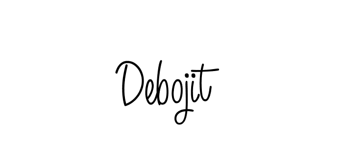 You should practise on your own different ways (Angelique-Rose-font-FFP) to write your name (Debojit) in signature. don't let someone else do it for you. Debojit signature style 5 images and pictures png