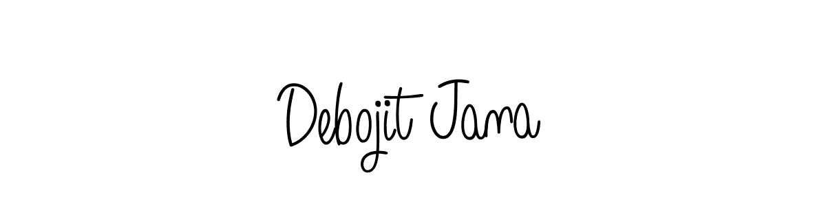 Use a signature maker to create a handwritten signature online. With this signature software, you can design (Angelique-Rose-font-FFP) your own signature for name Debojit Jana. Debojit Jana signature style 5 images and pictures png