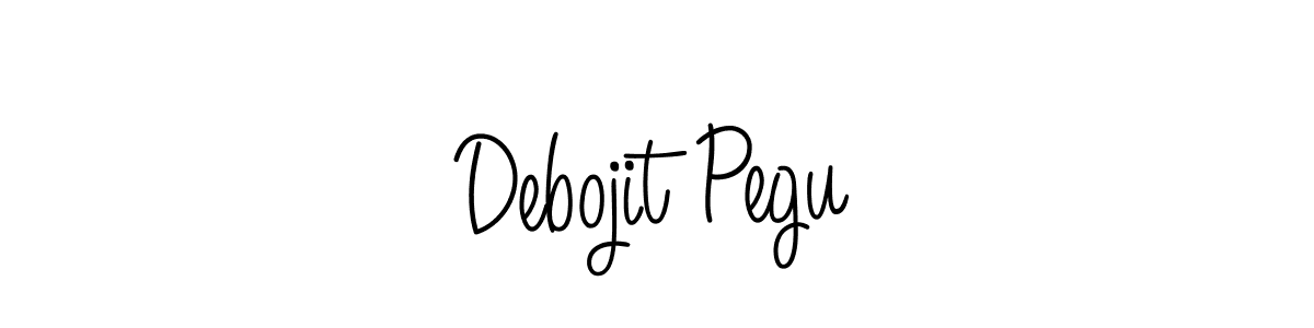Debojit Pegu stylish signature style. Best Handwritten Sign (Angelique-Rose-font-FFP) for my name. Handwritten Signature Collection Ideas for my name Debojit Pegu. Debojit Pegu signature style 5 images and pictures png