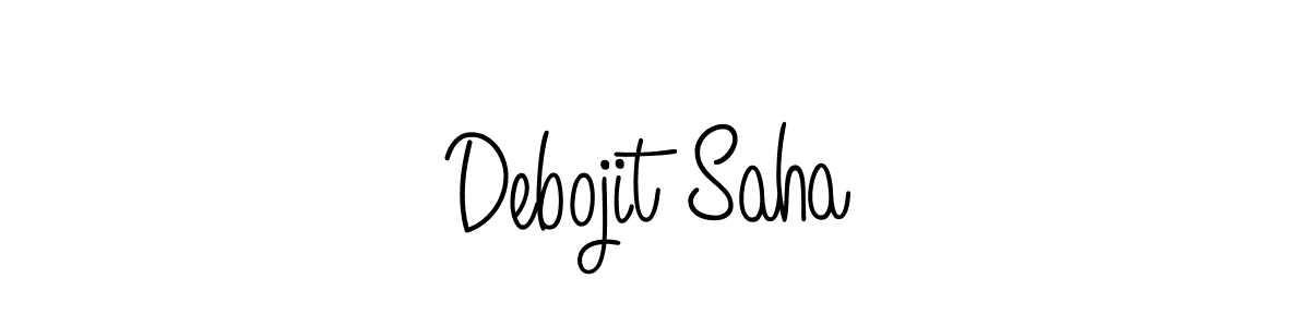 How to make Debojit Saha name signature. Use Angelique-Rose-font-FFP style for creating short signs online. This is the latest handwritten sign. Debojit Saha signature style 5 images and pictures png