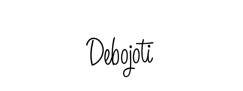 The best way (Angelique-Rose-font-FFP) to make a short signature is to pick only two or three words in your name. The name Debojoti include a total of six letters. For converting this name. Debojoti signature style 5 images and pictures png