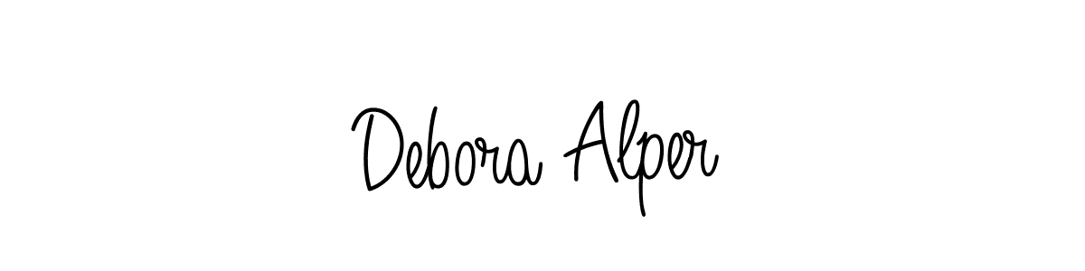 Angelique-Rose-font-FFP is a professional signature style that is perfect for those who want to add a touch of class to their signature. It is also a great choice for those who want to make their signature more unique. Get Debora Alper name to fancy signature for free. Debora Alper signature style 5 images and pictures png