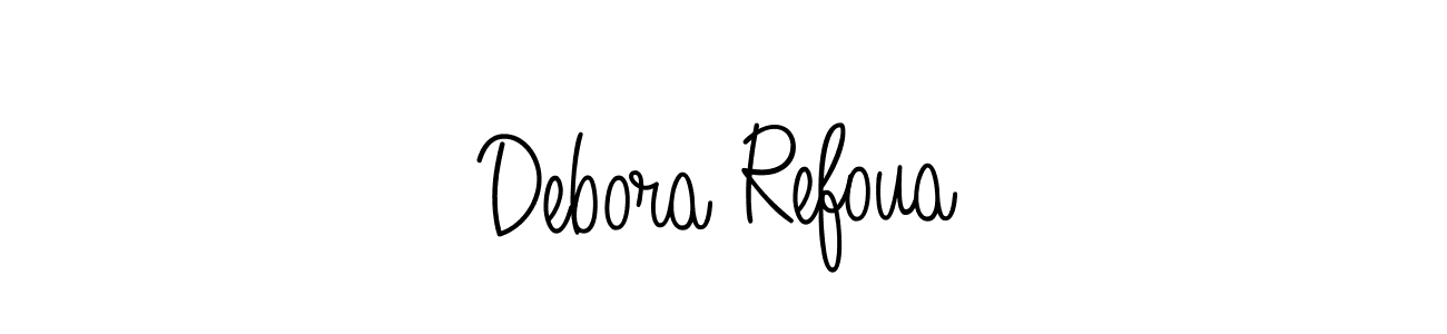 How to make Debora Refoua name signature. Use Angelique-Rose-font-FFP style for creating short signs online. This is the latest handwritten sign. Debora Refoua signature style 5 images and pictures png