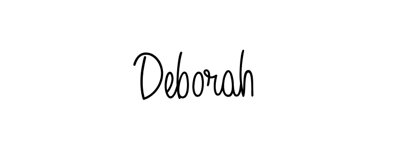 Make a beautiful signature design for name Deborah . With this signature (Angelique-Rose-font-FFP) style, you can create a handwritten signature for free. Deborah  signature style 5 images and pictures png