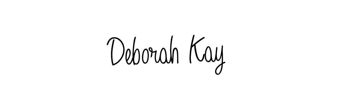 Make a beautiful signature design for name Deborah Kay. With this signature (Angelique-Rose-font-FFP) style, you can create a handwritten signature for free. Deborah Kay signature style 5 images and pictures png