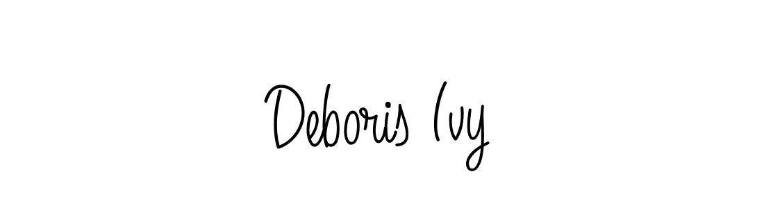 Also You can easily find your signature by using the search form. We will create Deboris Ivy name handwritten signature images for you free of cost using Angelique-Rose-font-FFP sign style. Deboris Ivy signature style 5 images and pictures png