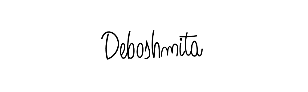 The best way (Angelique-Rose-font-FFP) to make a short signature is to pick only two or three words in your name. The name Deboshmita include a total of six letters. For converting this name. Deboshmita signature style 5 images and pictures png