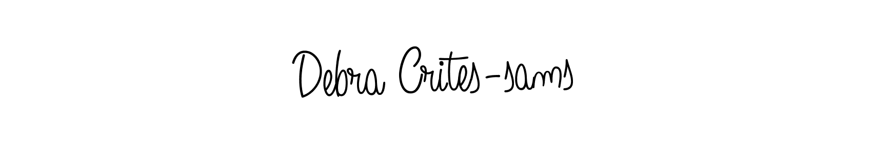 Also we have Debra Crites-sams name is the best signature style. Create professional handwritten signature collection using Angelique-Rose-font-FFP autograph style. Debra Crites-sams signature style 5 images and pictures png