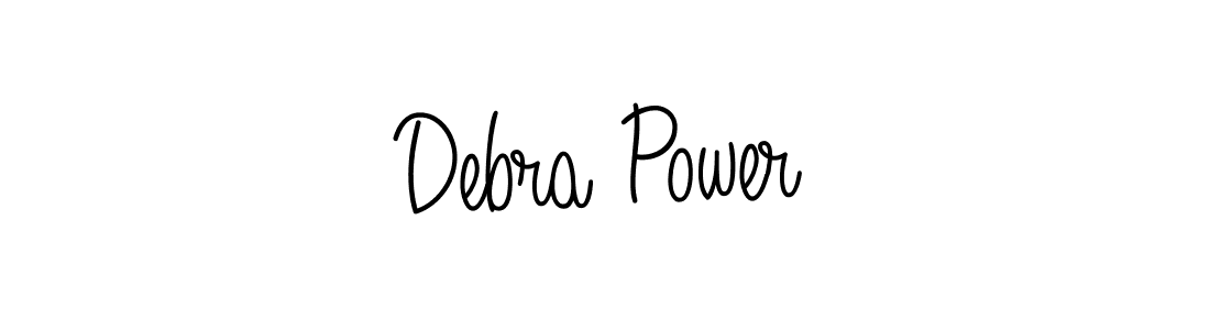 Use a signature maker to create a handwritten signature online. With this signature software, you can design (Angelique-Rose-font-FFP) your own signature for name Debra Power. Debra Power signature style 5 images and pictures png