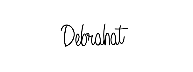 How to Draw Debrahat signature style? Angelique-Rose-font-FFP is a latest design signature styles for name Debrahat. Debrahat signature style 5 images and pictures png