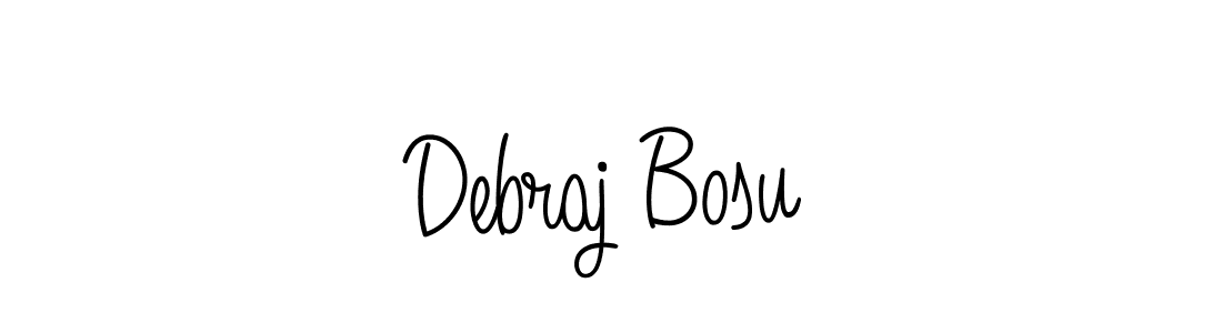 Debraj Bosu stylish signature style. Best Handwritten Sign (Angelique-Rose-font-FFP) for my name. Handwritten Signature Collection Ideas for my name Debraj Bosu. Debraj Bosu signature style 5 images and pictures png